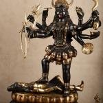 Brass Large Kali Mata Sculpture | 33" Amavasya Sky Black Edition | 35kg Sacred Masterpiece | Temple Grade Art | Jaipurio